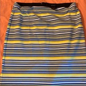 Stripe pencil skirt